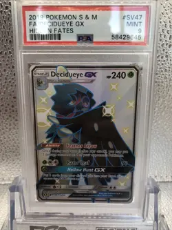 2019 Pokemon Sun & Moon Hidden Fates Decidueye GX Full Art #SV47 PSA 9 - Image 2