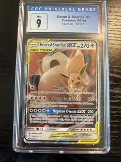 [CGC 9] Eevee & Snorlax GX 120/181 Team Up Tag Team Holo Rare POKEMON Rare - Image 3
