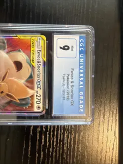 [CGC 9] Eevee & Snorlax GX 120/181 Team Up Tag Team Holo Rare POKEMON Rare - Image 4