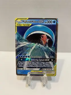 Pokemon Magikarp & Wailord GX SM166 Tag Team Promo Holo Rare Pokemon - Image 1