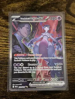 Pokemon Team Rocket's Mewtwo 231/182 Destined Rivals Special Illustration Rare - Image 1