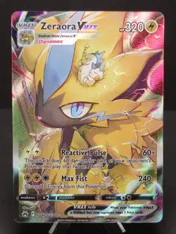Pokemon Zeraora VMAX GG42/GG70 Crown Zenith Galarian Gallery Art Holo - Image 1