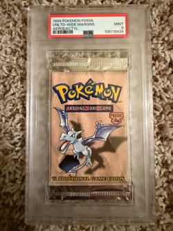 Pokemon Fossil Zapdos Booster Pack 1999 PSA 9 - English - Image 1