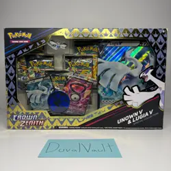Pokemon TCG 2023 Crown Zenith Lugia V & Unown V Special Collection Box Brand New - Image 1
