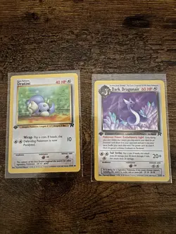 Pokemon TCG Dratini & Dark Dragonair 1st Edition Team Rocket - Image 1