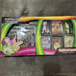 Pokemon TCG: Mythical Squishy Premium Collection New torn box 820650809736 - Image 1
