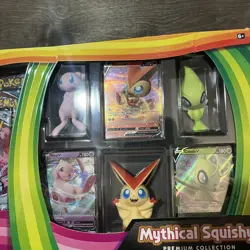 Pokemon TCG: Mythical Squishy Premium Collection New torn box 820650809736 - Image 4