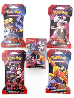 Pokemon Destined Rivals Booster Bundle and 4 Sleeved Booster Packs **Art Set** - Image 2
