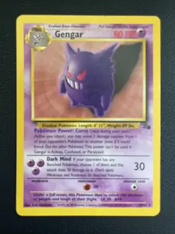 Pokemon TCG Vintage Fossil Set Evolution Family Gastly Haunter Gengar Rare 1995 - Image 3