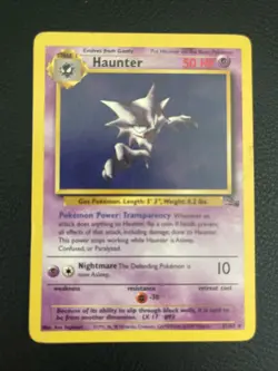 Pokemon TCG Vintage Fossil Set Evolution Family Gastly Haunter Gengar Rare 1995 - Image 5