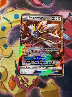 Pokemon Solgaleo GX SM16 Sun & Moon Holo Black Star Promo - Image 1