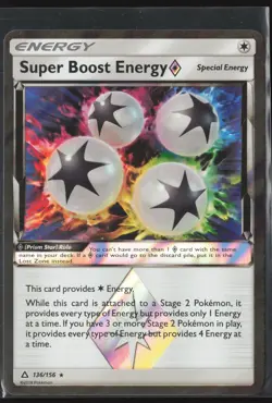 Super Boost Energy Prism Star Prism Rare SM - Ultra Prism 136/156 NM Pokemon - Image 1