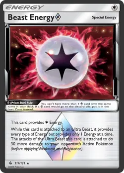 Holofoil - Beast Energy Prism Star - 117/131 - SM - Forbidden Light - NM - Image 1