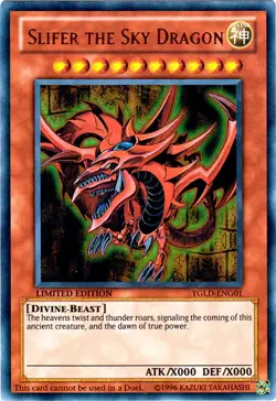 Slifer the Sky Dragon - YGLD-ENG01 - Ultra Rare - Limited Edition - Near Mint - Image 1