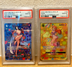 PSA 10 Nami OP08-106 Boa Hancock OP07-051 SP Emperors in the New World One Piece - Image 1