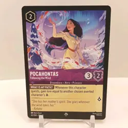 Disney Lorcana Pocahontas Following The Wind 42/204 NM Winterspell - Image 1
