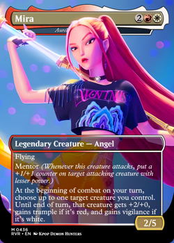 Mira KPop Demon Hunters Foil MTG Custom Aurelia EDH Commander Card | US NJ - Image 1