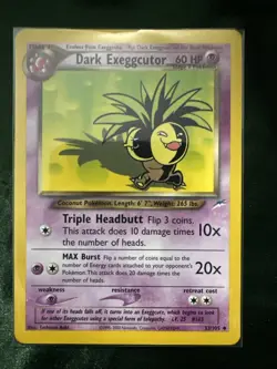 Pokemon TCG Dark Exeggutor Card 33/105 Neo Destiny 2002 - Image 1