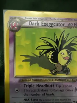 Pokemon TCG Dark Exeggutor Card 33/105 Neo Destiny 2002 - Image 3
