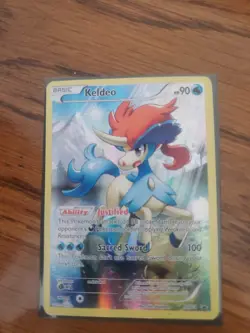 Pokemon Keldeo #XY118 Generations Ultra Rare Full Art Holo Promo Card - Image 1