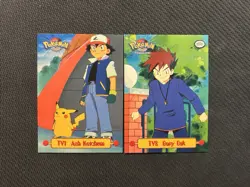 Pokemon TV Animation Edition Cards X2! TV1 Ash Ketchum & TV8 Gary Oak! NM/LP! - Image 1