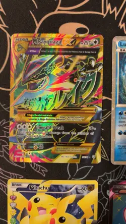 Mega M Rayquaza EX 98/98 Full Art Lugia SL7 Mew Ex Rc24 Pokemon 9 Card Lot - Image 2