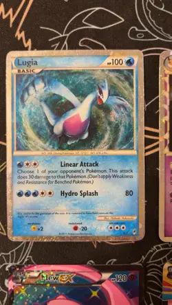 Mega M Rayquaza EX 98/98 Full Art Lugia SL7 Mew Ex Rc24 Pokemon 9 Card Lot - Image 3