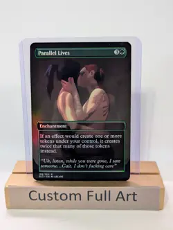 Parallel Lives Cait Vi Arcane Foil Custom sticker on bulk MTG Commander LoL - Image 1