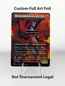 Mizora (Xantcha, Sleeper) Custom Foil Sticker on bulk MTG BG3 D&D Commander V1 - Image 1