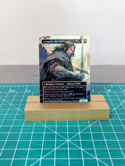 Aragorn the Uniter Foil Sticker | Custom MTG LOTR Commander - Image 1