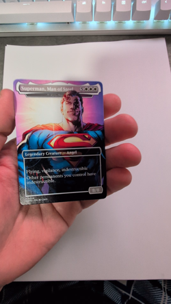 Superman, Man of Steel (Avacyn Angel of Hope) Custom MTG Card | Semi-Gloss DC - Image 2