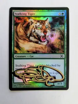 MTG FOIL Stalking TIger SHADOW SIGNED BY TERESE NIELSEN - Image 1