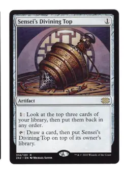 Magic The Gathering MTG - Sensei's Divining Top - Double Masters 2022 - Image 1