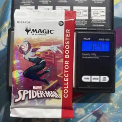 Heavy 32.47g Magic The Gathering Sealed Spider-man Collectors Booster Pack - Image 1