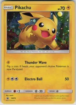Pokemon Pikachu Promo SM Promos SM76 NM - Image 1
