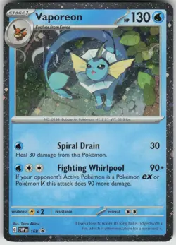 Pokemon Vaporeon - (Cosmos Holo) Promo SV: Scarlet & Violet Promo Cards 168 NM - Image 1