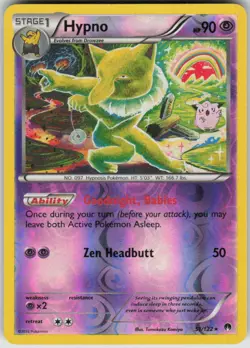 Pokemon Hypno Rare XY - BREAKpoint 51/122 LP - Image 1