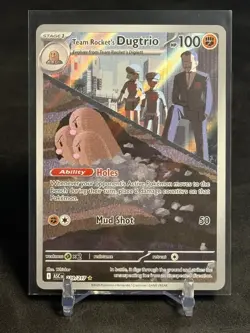 Pokemon TCG Team Rocket’s Dugtrio 239/217 Ascended Heroes Holo Illustration Rare - Image 1
