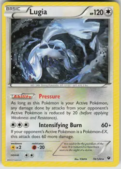 Pokemon Lugia Rare XY - Fates Collide 78/124 NM - Image 1