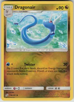 Pokemon Dragonair Uncommon SM - Team Up 118/181 NM - Image 1