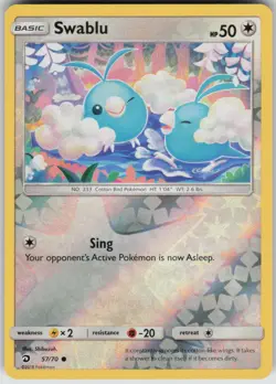 Pokemon Swablu (57) Common Dragon Majesty 57/70 NM - Image 1