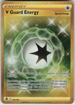 Pokemon V Guard Energy (Secret) Secret Rare SWSH12: Silver Tempest 215/195 NM - Image 1