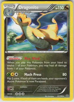 Pokemon Dragonite (51) Rare XY - Roaring Skies 51/108 NM - Image 1