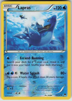Pokemon Lapras Uncommon XY - BREAKpoint 28/122 LP - Image 1