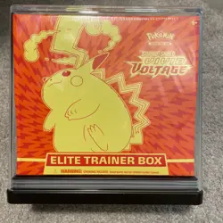 Pokemon TCG: Sword & Shield-Vivid Voltage ETB In Acrylic Case Sealed 820650807688 - Image 1