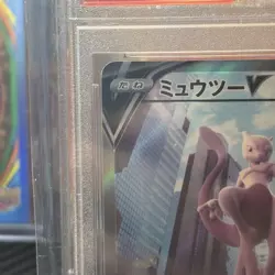 Pokemon Go 2022 Japanese Mewtwo v Full Art Card 074/071 PSA 10 Super Rare - Image 2