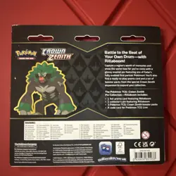 Pokemon Crown Zenith Rillaboom Pin Collection 3 Pack Blister FACTORY SEALED - Image 2