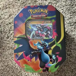 Pokemon TCG Mega Charizard X EX Tin Sealed - Image 1
