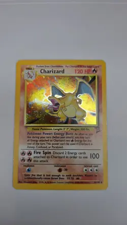 2000 Pokemon Base Set 2 Charizard 4/130 Holo Rare WOTC Unlimited MP - Image 4