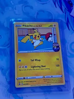 Pokemon Pikachu TCG Promo Card On the Ball Futsal, 001/005 - Image 1